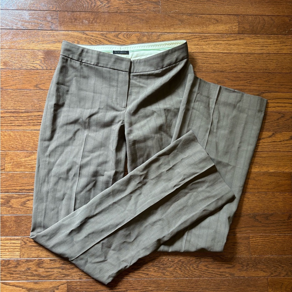 Elie Tahari Brown Boot Cut Flare Pants